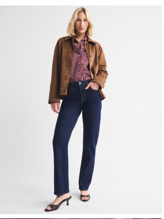 Abercrombie & Fitch Denim - Abercrombie High Rise Straight Rinse 27